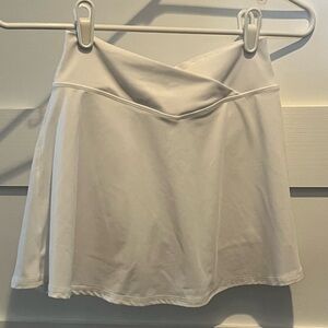 90 Degrees size 12 Girls Skort Crossover Waist White & Yellow 2 pk